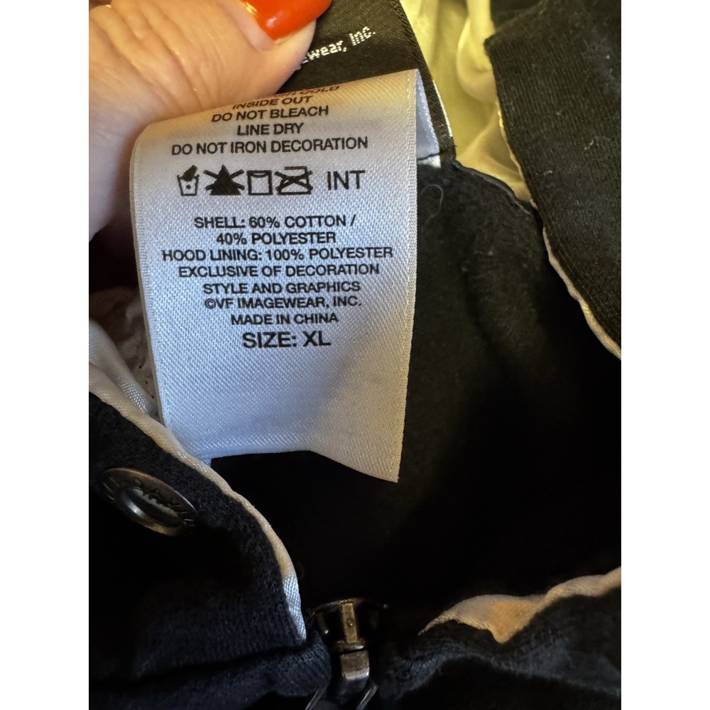 Harley Davidson Bling Women's Size Xl Black Full Zip Hoodie Sweatshirt EUC A30 - Picture 6 of 9